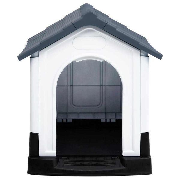 vidaXL Dog Kennel Grey 57x68x66 cm Polypropylene