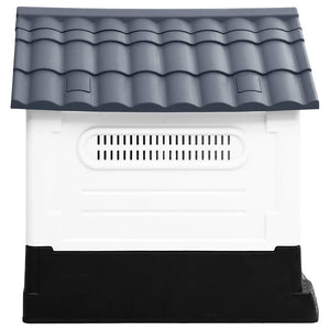 vidaXL Dog Kennel Grey 57x68x66 cm Polypropylene