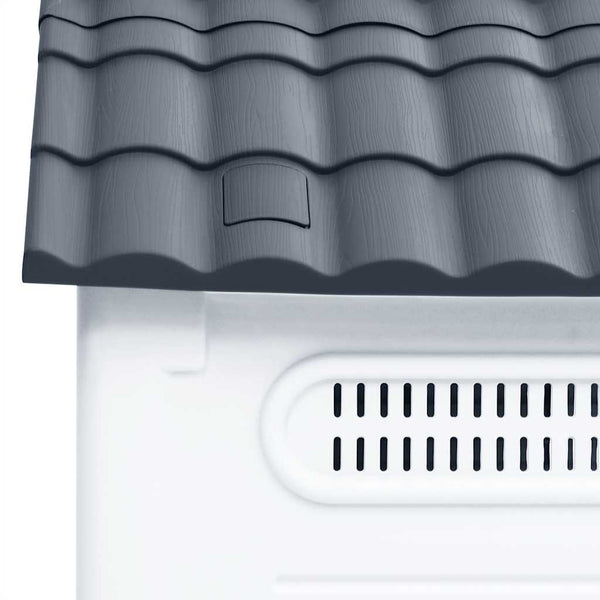 vidaXL Dog Kennel Grey 57x68x66 cm Polypropylene