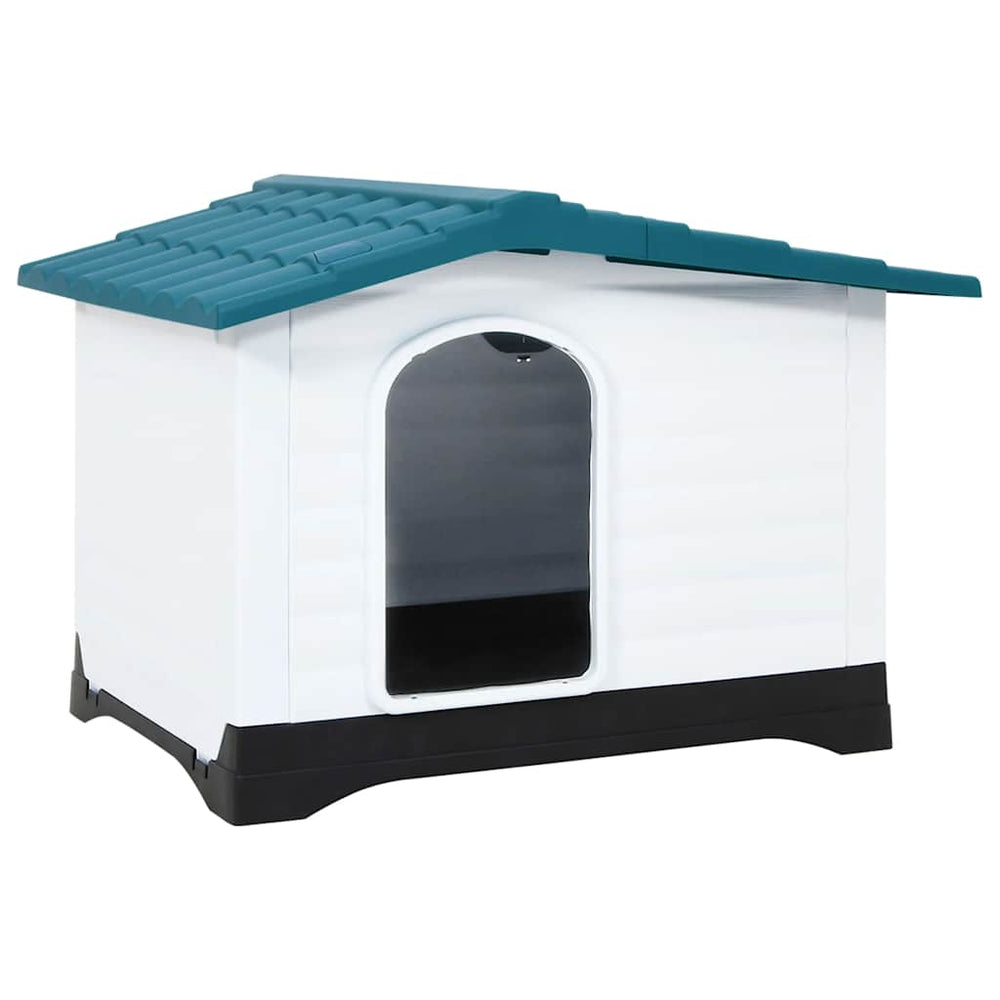 vidaXL Dog Kennel Blue 90.5x68x66 cm Polypropylene