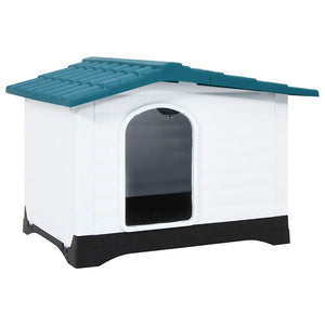 vidaXL Dog Kennel Blue 90.5x68x66 cm Polypropylene