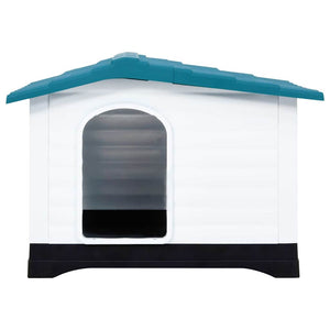 vidaXL Dog Kennel Blue 90.5x68x66 cm Polypropylene