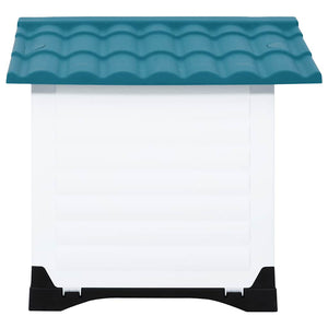 vidaXL Dog Kennel Blue 90.5x68x66 cm Polypropylene