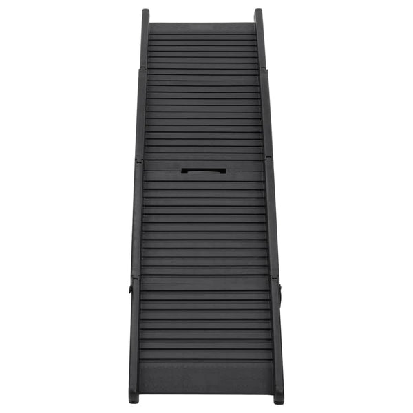 vidaXL Foldable Dog Ramp Black 153x40x12.5 cm Plastic