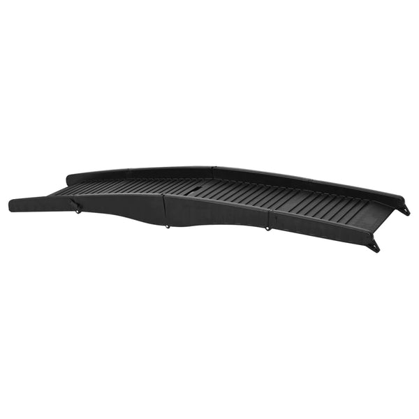 vidaXL Foldable Dog Ramp Black 153x40x12.5 cm Plastic