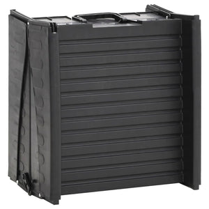 vidaXL Foldable Dog Ramp Black 153x40x12.5 cm Plastic
