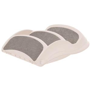 vidaXL 3-Step Foldable Dog Stairs Cream 50x38x38 cm Plastic