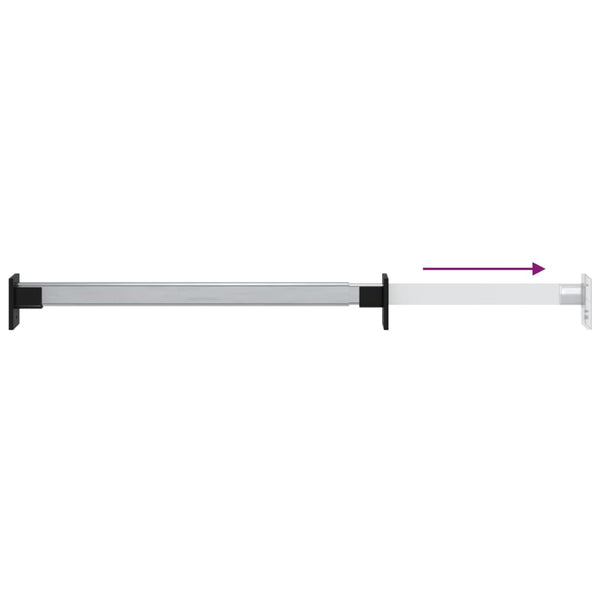 vidaXL Telescopic Wardrobe Rails 4 pcs. Silver 58-100 cm