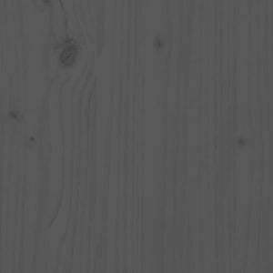 vidaXL Solid Wood Bed Grey Pine 200x200 cm