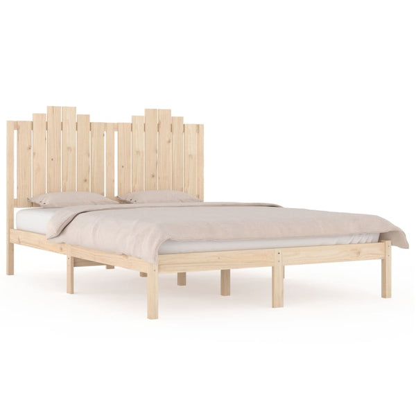 vidaXL Solid Pine Wood Bed 140x190 cm