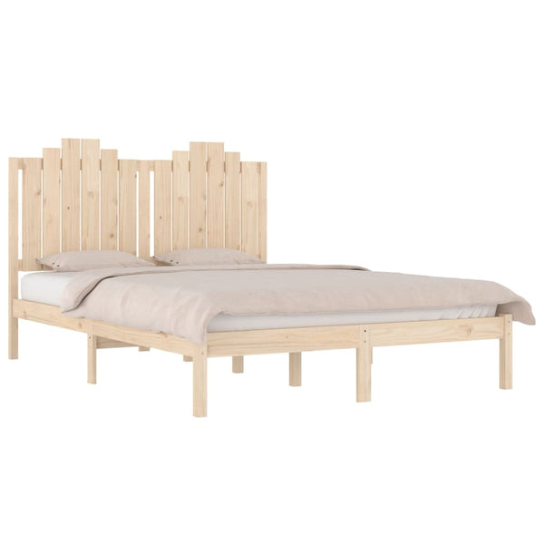 vidaXL Solid Pine Wood Bed 140x190 cm