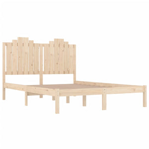vidaXL Solid Pine Wood Bed 140x190 cm