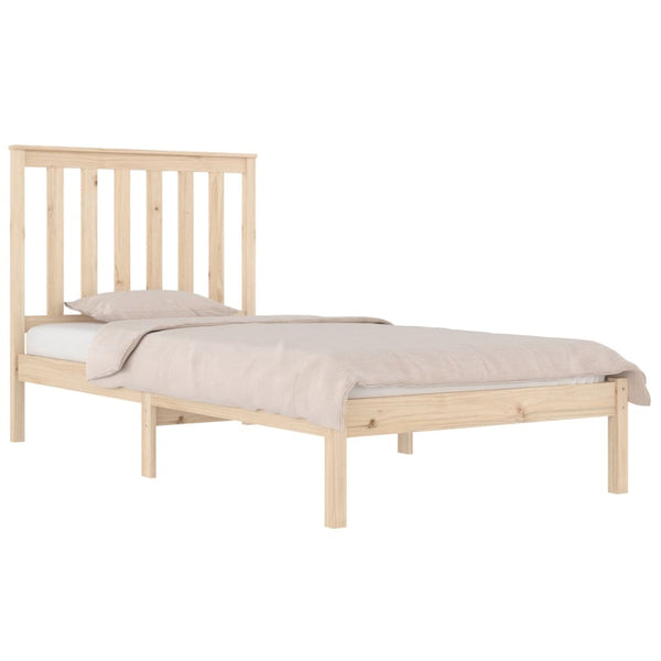 vidaXL Solid Pine Bed 100x200 cm