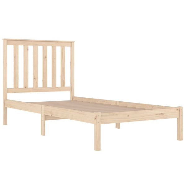 vidaXL Solid Pine Bed 100x200 cm