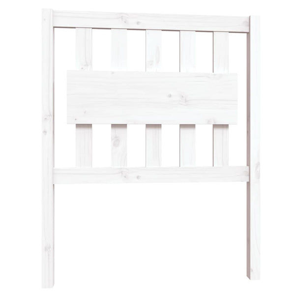 vidaXL Solid Wood Bed Frame without Mattress White