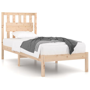 vidaXL Solid Pine Bed 90x200 cm