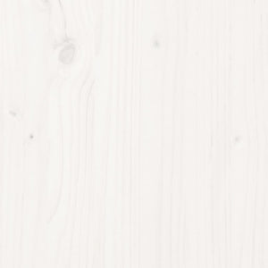 vidaXL Solid Pine Wood Bed White 90x200 cm