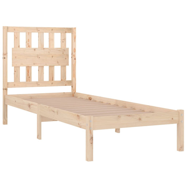 vidaXL Solid Pine Bed 100x200 cm