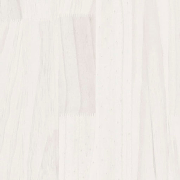 vidaXL Solid Pine Bed White 180x200 cm