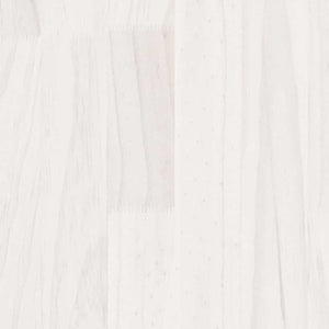 vidaXL Solid Wood Bed White Pine 120x200 cm
