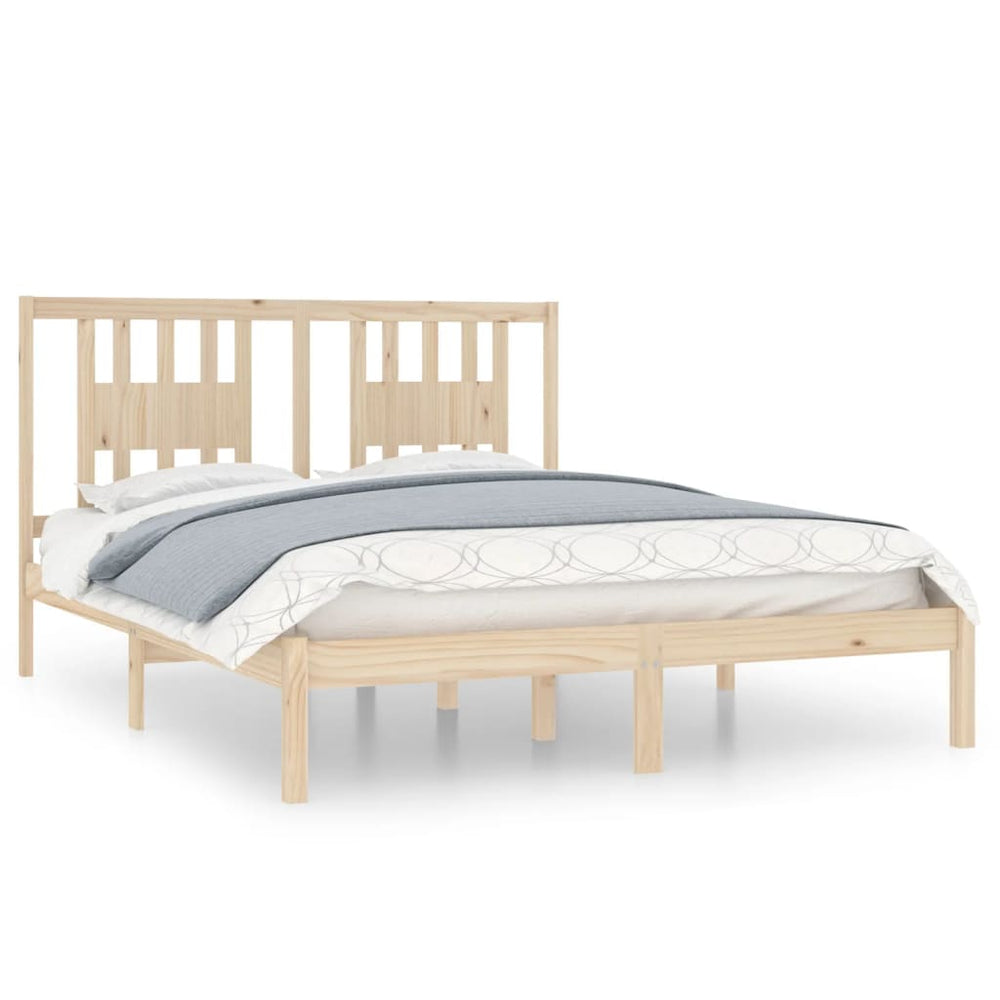 vidaXL Solid Pine Bed 160x200 cm