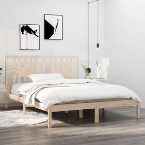 vidaXL Solid Pine Bed 160x200 cm