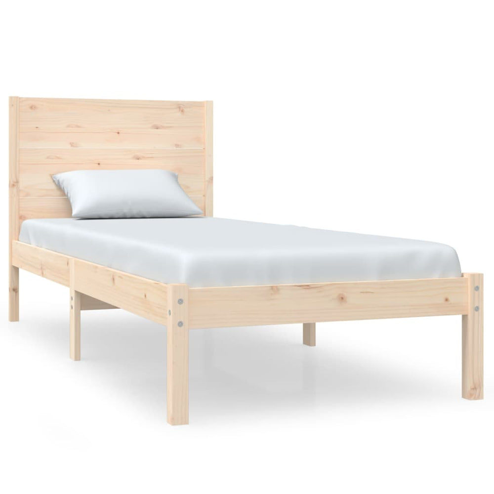 vidaXL Solid Wood Bed 90x190 cm
