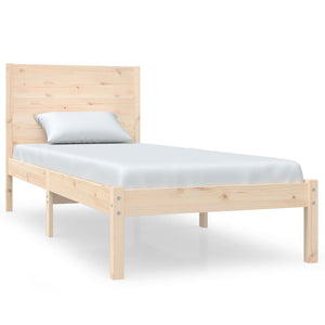 vidaXL Solid Wood Bed 90x190 cm