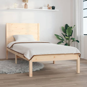 vidaXL Solid Wood Bed 90x190 cm
