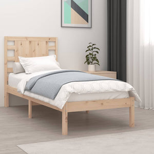 vidaXL Solid Pine Bed Frame without Mattress 90x200cm