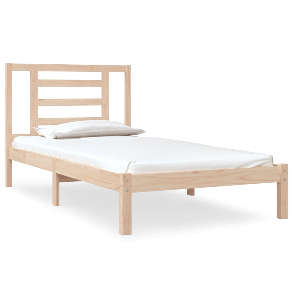vidaXL Solid Wood Bed Frame without Mattress 90x190 cm Pine
