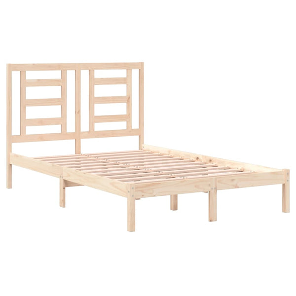 vidaXL Solid Wood Bed 120x190 cm