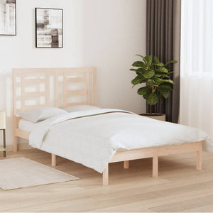 vidaXL Solid Wood Bed 120x190 cm