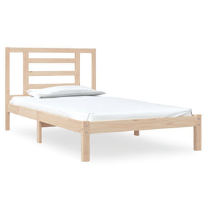 vidaXL Solid Pine Bed Frame without Mattress 90x200cm