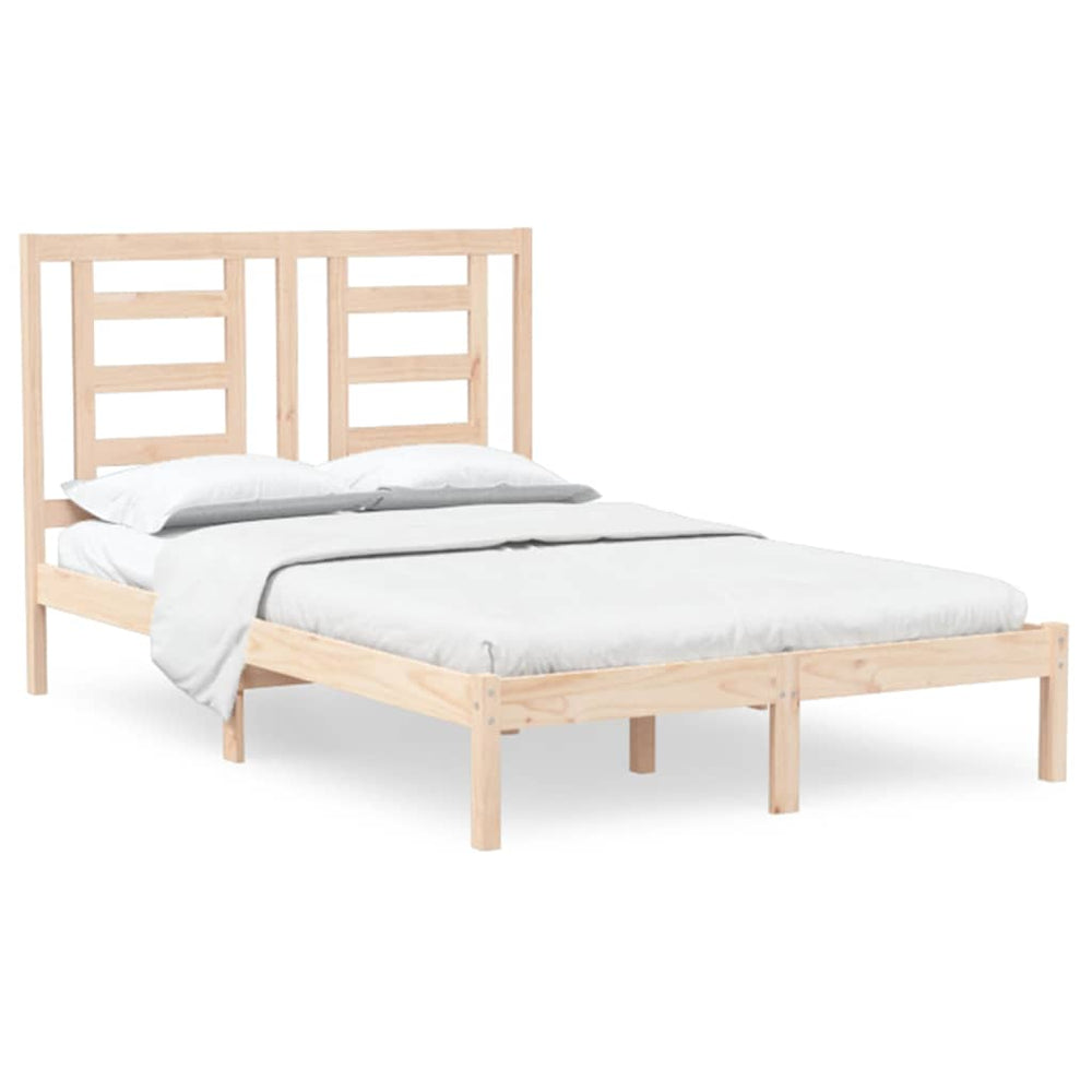 vidaXL Solid Wood Bed Frame without Mattress 120x200 cm Pinewood
