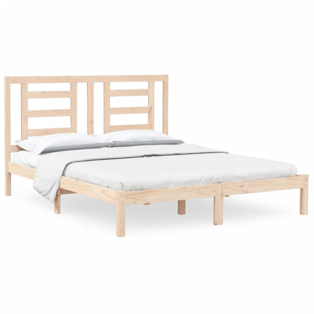 vidaXL Solid Wood Bed Frame without Mattress 160x200 cm Pine Wood