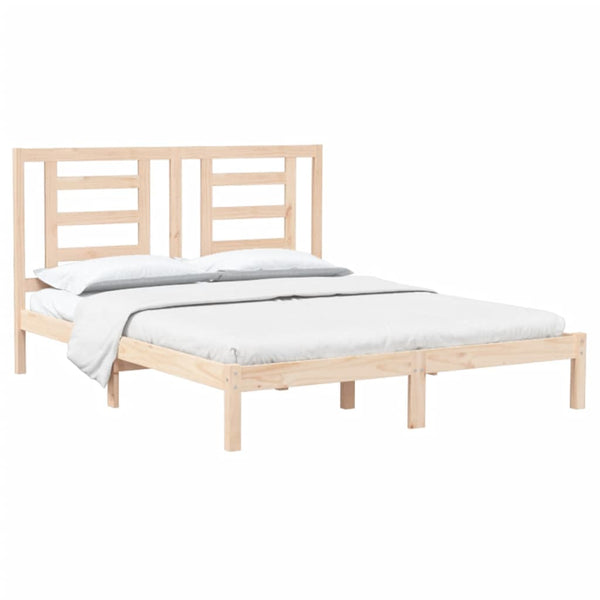 vidaXL Solid Wood Bed Frame without Mattress 160x200 cm Pine Wood