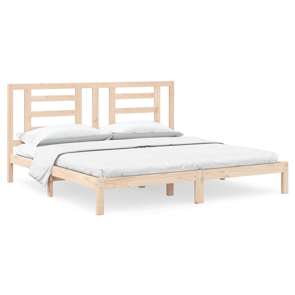 vidaXL Solid Wood Bed Frame without Mattress 200x200 cm Pine