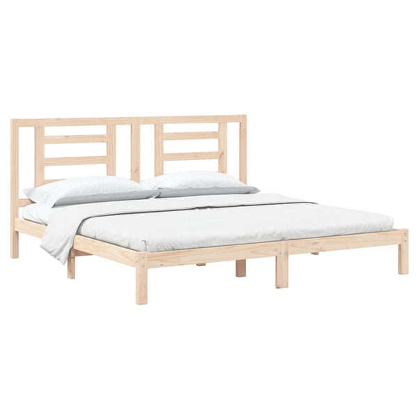 vidaXL Solid Wood Bed Frame without Mattress 200x200 cm Pine