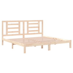 vidaXL Solid Wood Bed Frame without Mattress 200x200 cm Pine