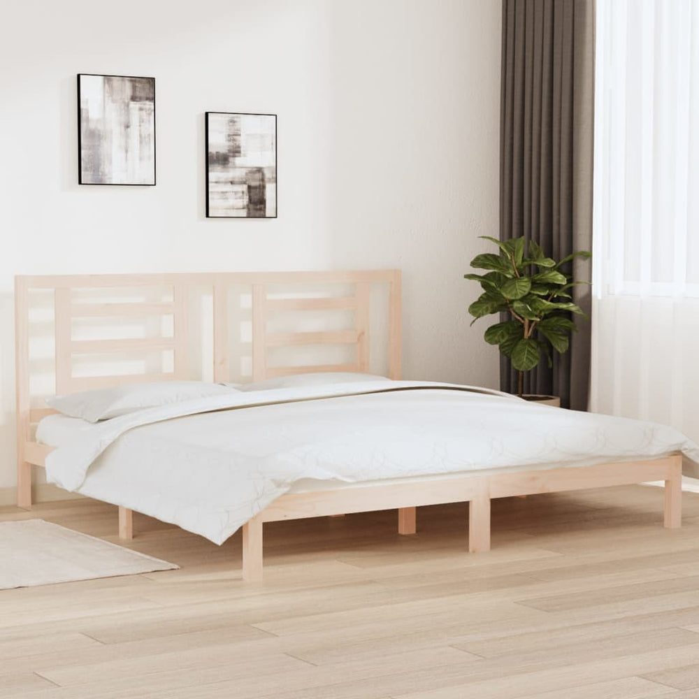 vidaXL Solid Wood Bed Frame without Mattress 200x200 cm Pine
