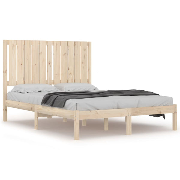vidaXL Solid Wood Bed 120x190 cm
