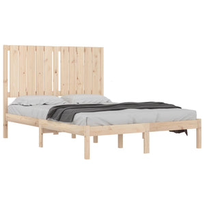 vidaXL Solid Wood Bed 120x190 cm