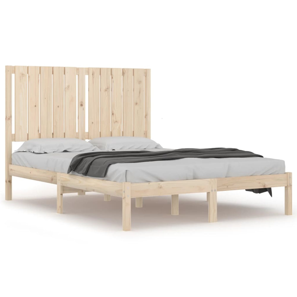vidaXL Solid Wood Bed Frame without Mattress 120x200 cm Pinewood