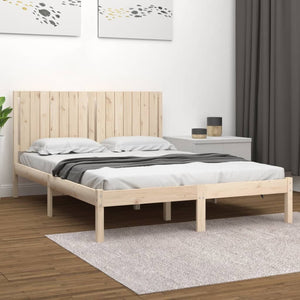vidaXL Solid Wood Bed Frame without Mattress 160x200 cm Pine Wood
