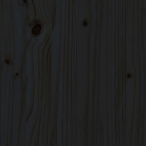 vidaXL Solid Wood Bed Black Pine 140x190 cm