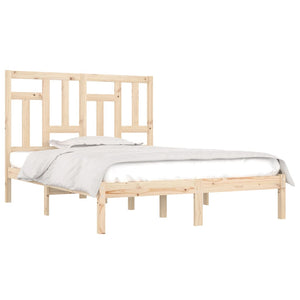 vidaXL Solid Pine Wood Bed 140x190 cm