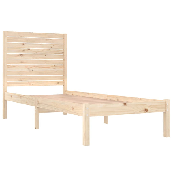 vidaXL Solid Wood Bed 75x190 cm