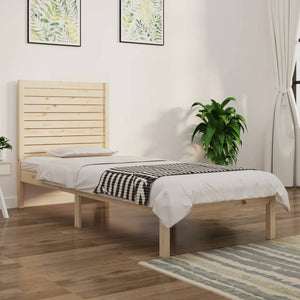 vidaXL Solid Wood Bed 75x190 cm