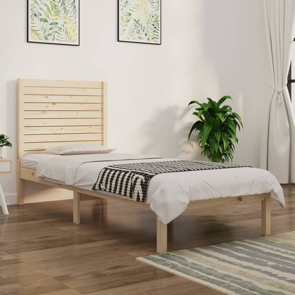 vidaXL Solid Wood Bed 90x190 cm